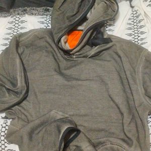 Army Green/Grayish Mens Hoodie